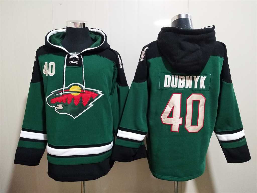 Wild 40 Devan Dubnyk Green All Stitched Sweatshirt Hoodie,We sell and wholesale Wild 40 Devan Dubnyk Green All Stitched Sweatshirt Hoodie on line form chian!
